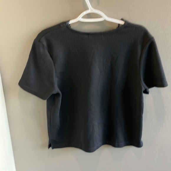 Cottage Street Women’s Short Sleeved Black Blouse Size XL - Picture 11 of 14